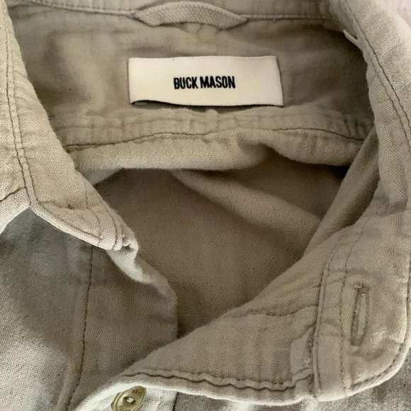 Buck Mason Double Weave Shirt, Small - Picture 2 of 9